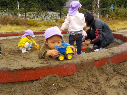 砂場での楽しみ方☆